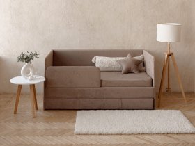 Диван-кровать Happy (капучино) в Ленинском - leninskij.mebel-nsk.ru | фото