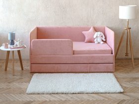 Диван-кровать Happy (коралловый) в Ленинском - leninskij.mebel-nsk.ru | фото