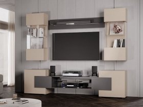 Гостиная Фэнтези (кашемир/графит) в Ленинском - leninskij.mebel-nsk.ru | фото
