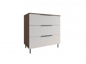 Комод 900 Роза (орех франклин карамельный/бежевый скин) в Ленинском - leninskij.mebel-nsk.ru | фото
