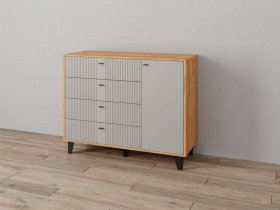 Комод «Катрин-13» (дуб крафт золотой/сантьяго софт) в Ленинском - leninskij.mebel-nsk.ru | фото