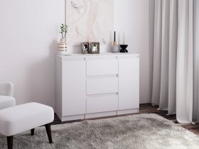 Комод Км011 (белый) в Ленинском - leninskij.mebel-nsk.ru | фото