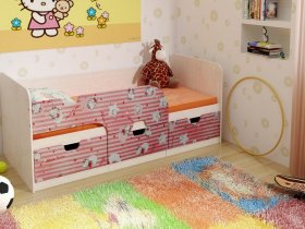 Кровать детская с ящиками 1,86 Минима Hello Kitty в Ленинском - leninskij.mebel-nsk.ru | фото