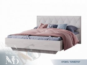 Кровать двуспальная 1,6м Кимберли КР-13 в Ленинском - leninskij.mebel-nsk.ru | фото