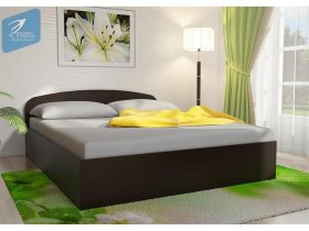 Кровать двуспальная 1,6м с подъем. мех. (венге) в Ленинском - leninskij.mebel-nsk.ru | фото