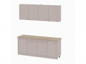 Кухонный гарнитур 2,0м Одетта (меланж/дуб сонома) в Ленинском - leninskij.mebel-nsk.ru | фото