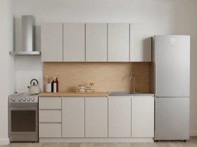 Кухонный гарнитур Мори 2,0 м (сатин) в Ленинском - leninskij.mebel-nsk.ru | фото