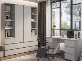 Модульная детская Люмо (кашемир) в Ленинском - leninskij.mebel-nsk.ru | фото