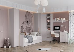Модульная детская «Тефия» (тефия/софт сантьяго) в Ленинском - leninskij.mebel-nsk.ru | фото