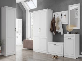 Модульная прихожая Апполия прихожая (белый/белый дуб) в Ленинском - leninskij.mebel-nsk.ru | фото
