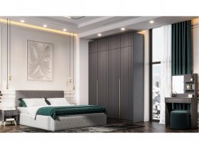 Модульная спальня Эккервуд в Ленинском - leninskij.mebel-nsk.ru | фото