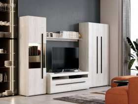 Модульная стенка Ницца (дуб витенберг) в Ленинском - leninskij.mebel-nsk.ru | фото