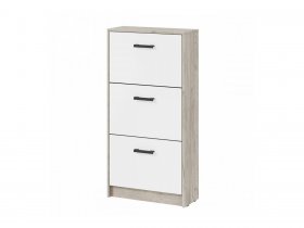 Обувница ОБ-2 Вега (дуб крафт серый/белый) в Ленинском - leninskij.mebel-nsk.ru | фото