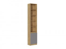 Стеллаж Бостон СЖ-001 (дуб крафт золотой/серый шифер) в Ленинском - leninskij.mebel-nsk.ru | фото