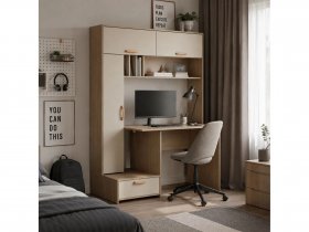 Стол письменный Лайт 03.243  (плэйн/сатин) в Ленинском - leninskij.mebel-nsk.ru | фото