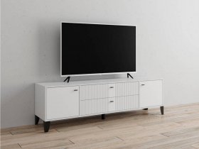 Тумба под ТВ Парус-10 (белый/белый снег) в Ленинском - leninskij.mebel-nsk.ru | фото
