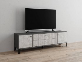 Тумба под ТВ Парус-10 (графит/мальта) в Ленинском - leninskij.mebel-nsk.ru | фото