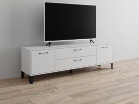 Тумба под ТВ Парус-13 (белый) в Ленинском - leninskij.mebel-nsk.ru | фото